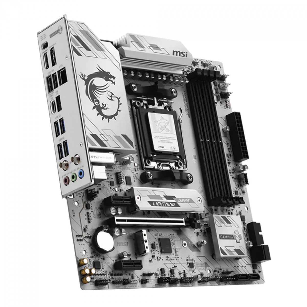 Placa Mãe MSI B850M Gaming PLUS WIFI6E, Chipset B850, AMD AM5, mATX, DDR5