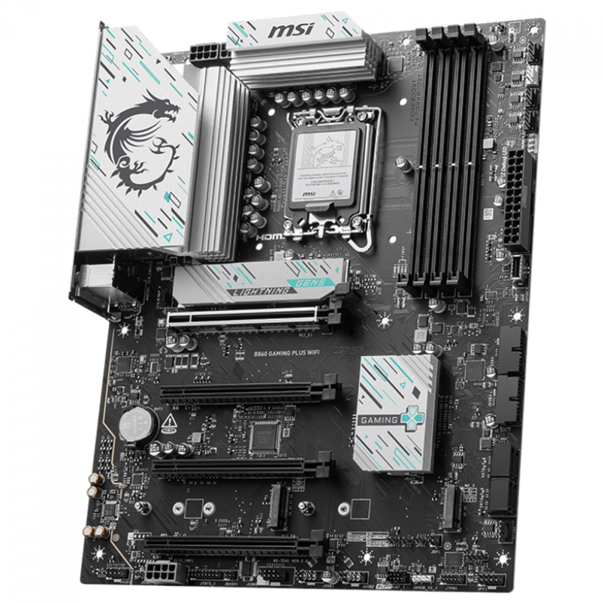 Placa Mãe MSI B860 Gaming Plus WIFI, Chipset B860, Intel LGA 1851, ATX, DDR5