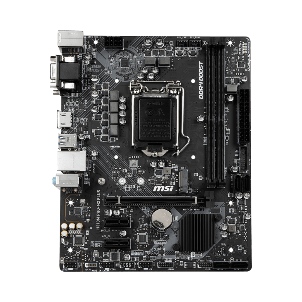 Placa Mãe MSI H310M PRO-M2 Plus, Chipset H310, Intel LGA 1151, mATX, DDR4