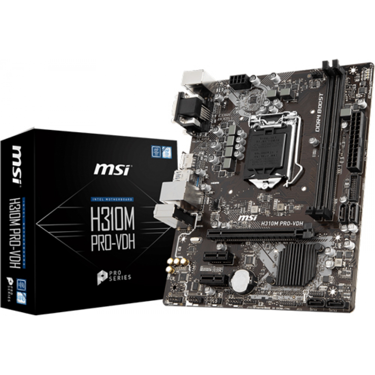 Placa Mãe MSI H310M PRO-VDH, Chipset H310, Intel LGA 1151, mATX, DDR4