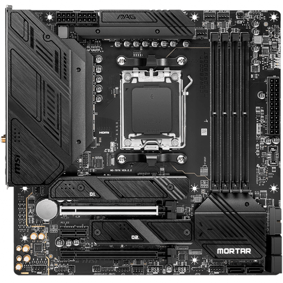 MSI MAG B650M Mortar WiFi Gaming Motherboard AMD AM5 mATX DDR5