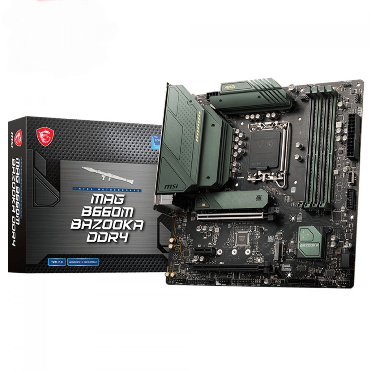 Placa Mãe MSI MAG B660M BAZOOKA, Chipset B660, Intel LGA 1700 M-ATX, DDR4, 911-7D43-008