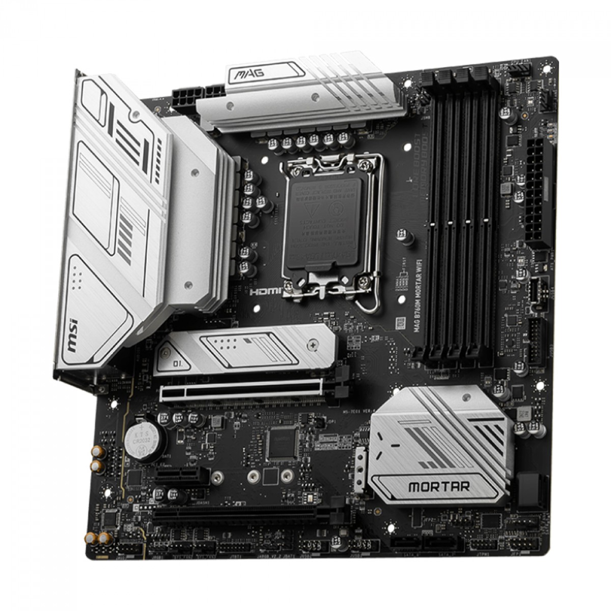Placa Mãe MSI MAG B760M MORTAR WIFI, Chipset B760, Intel LGA 1700, MATX, DDR5, 911-7E01-012