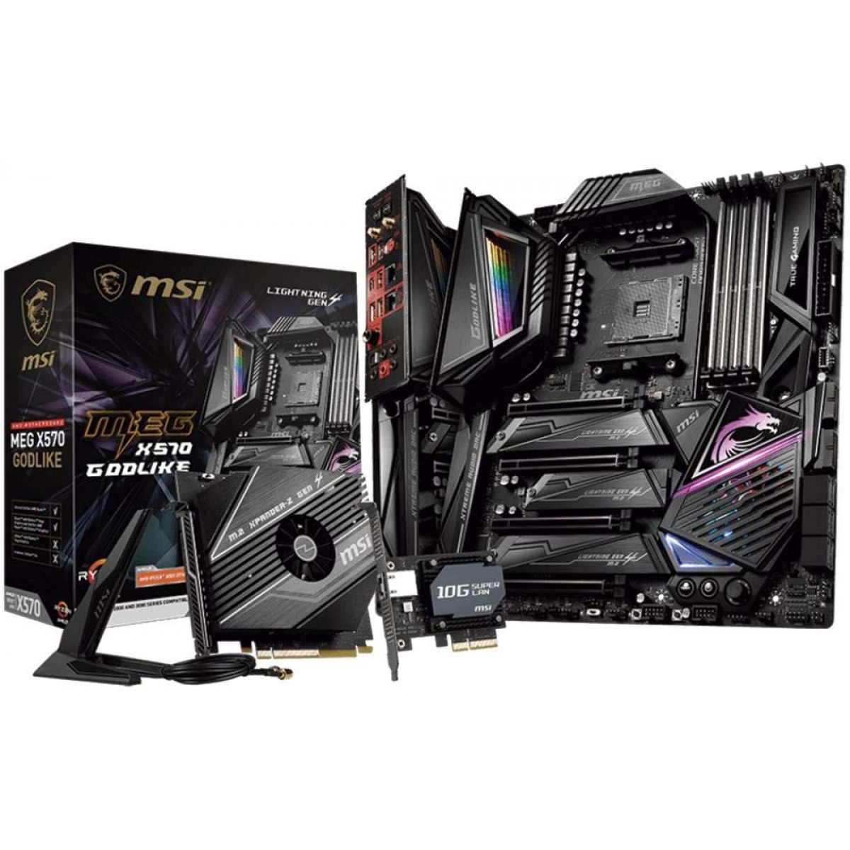 Placa Mãe MSI MEG X570 Godlike, Chipset X570, AMD AM4, E-ATX, DDR4 - Open Box