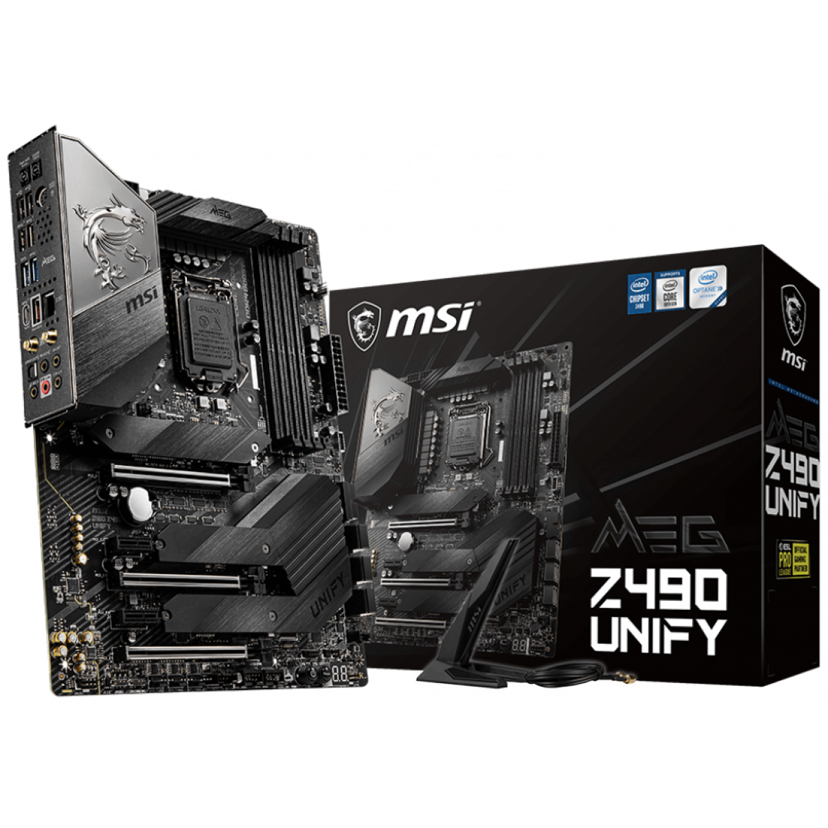 Placa Mãe MSI, MEG Z490 Unify, Chipset Z490, Intel LGA1200, ATX, DDR4