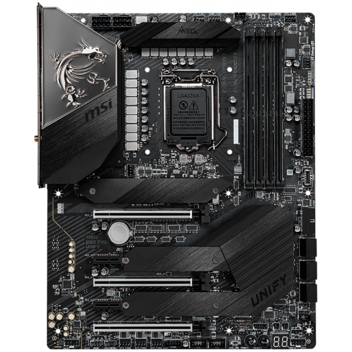 Placa Mãe MSI, MEG Z490 Unify, Chipset Z490, Intel LGA1200, ATX, DDR4