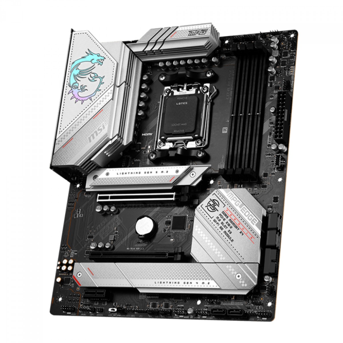 Placa Mãe MSI MPG B650 EDGE WIFI, Chipset B650, AMD AM5, ATX, DDR5, 911-7E10-002