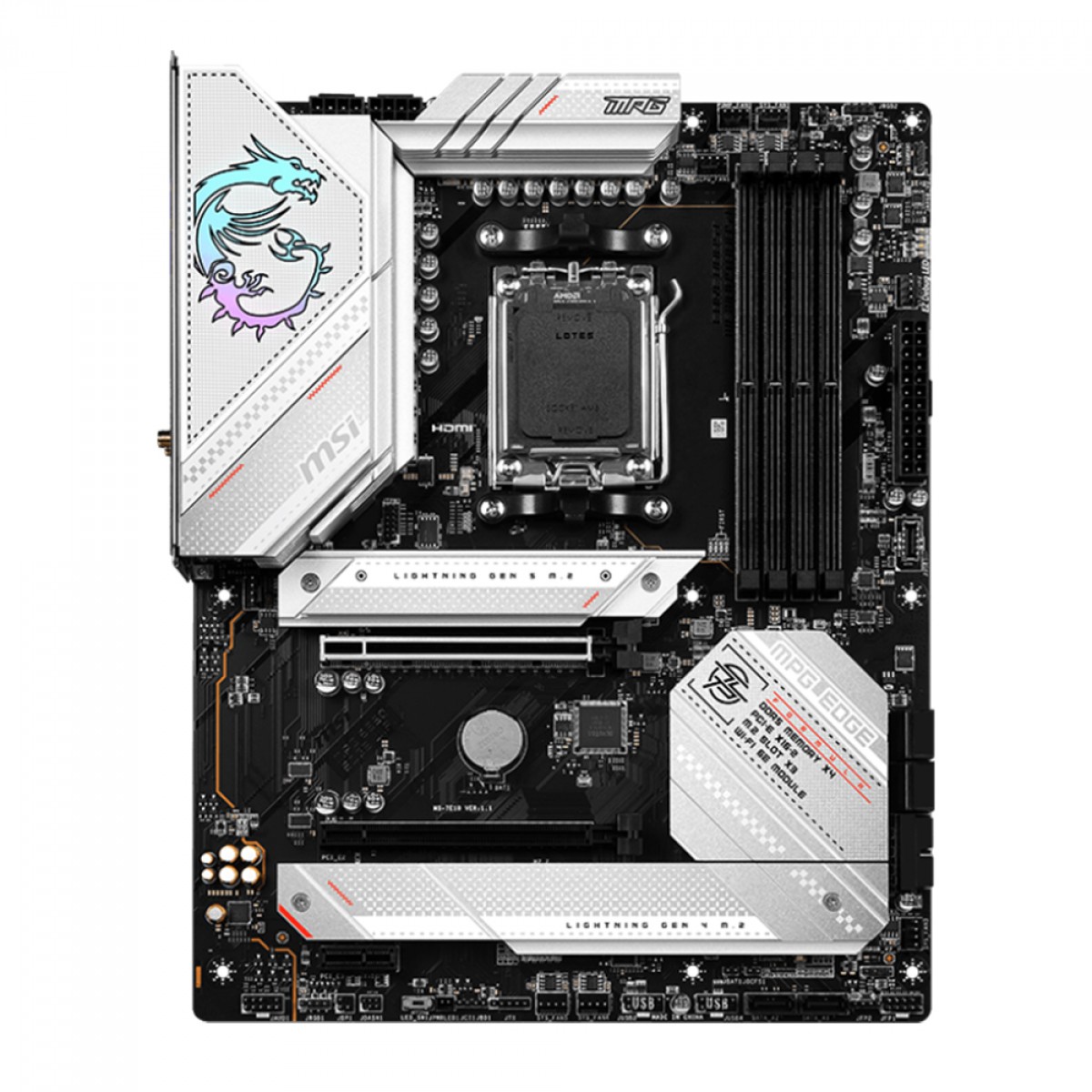 Placa Mãe MSI MPG B650 EDGE WIFI, Chipset B650, AMD AM5, ATX, DDR5, 911-7E10-002