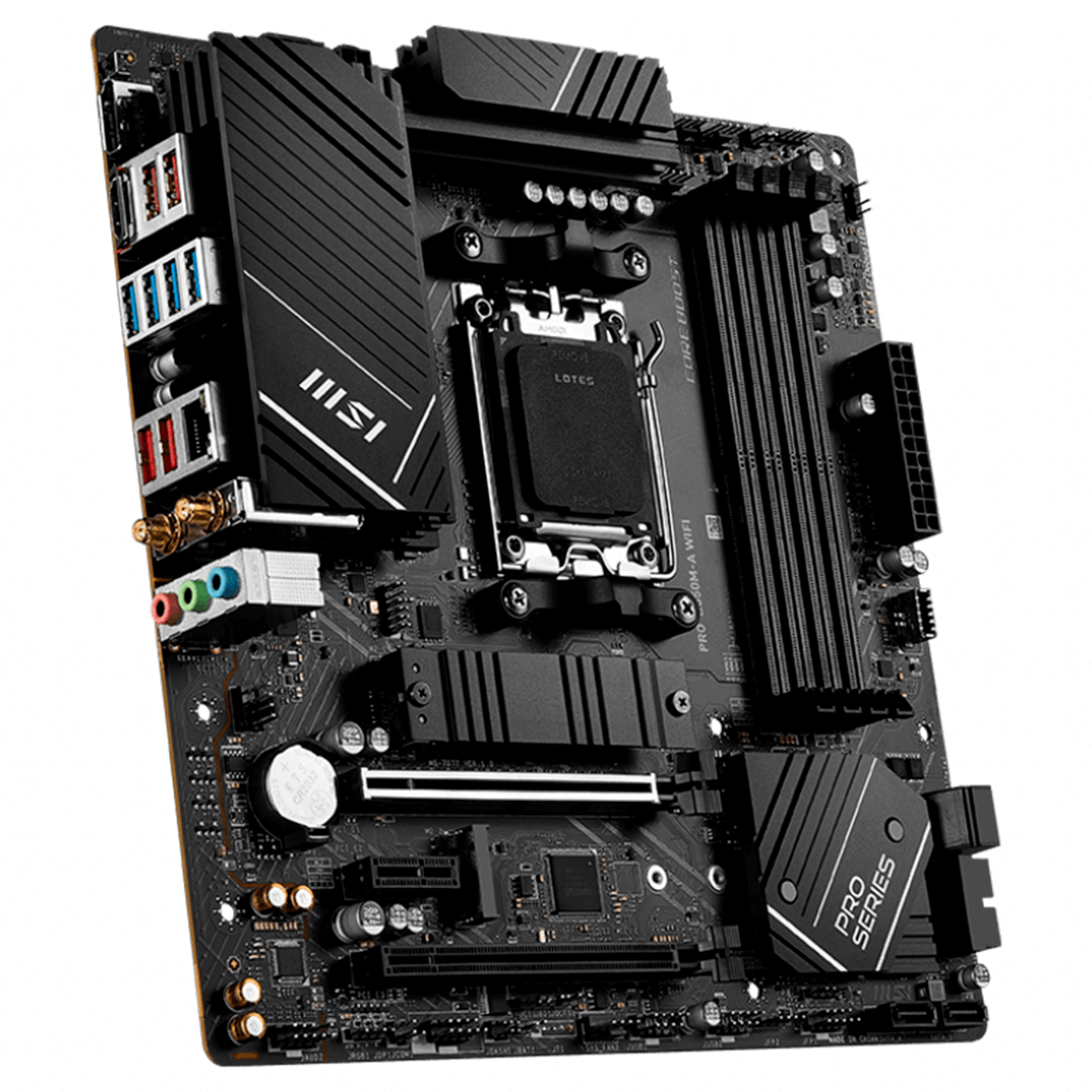 Placa Mãe MSI PRO B650M-A WIFI, Chipset B650, AMD AM5, MATX, DDR5,