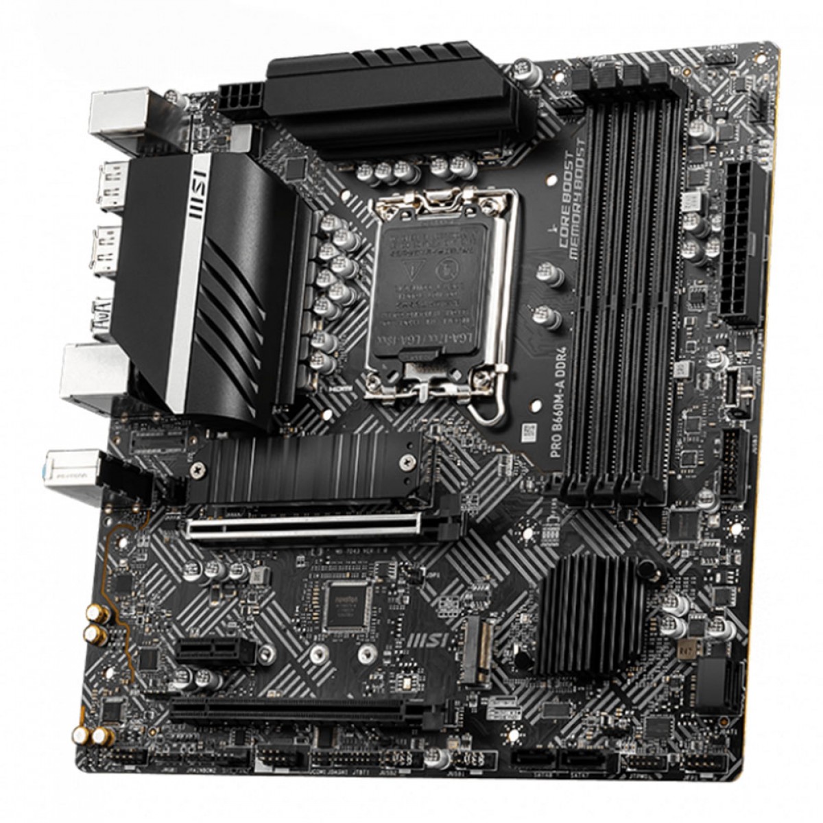 Placa Mãe MSI PRO B660M-A, Chipset B660, Intel LGA 1700 M-ATX, DDR4, 911-7D43-004