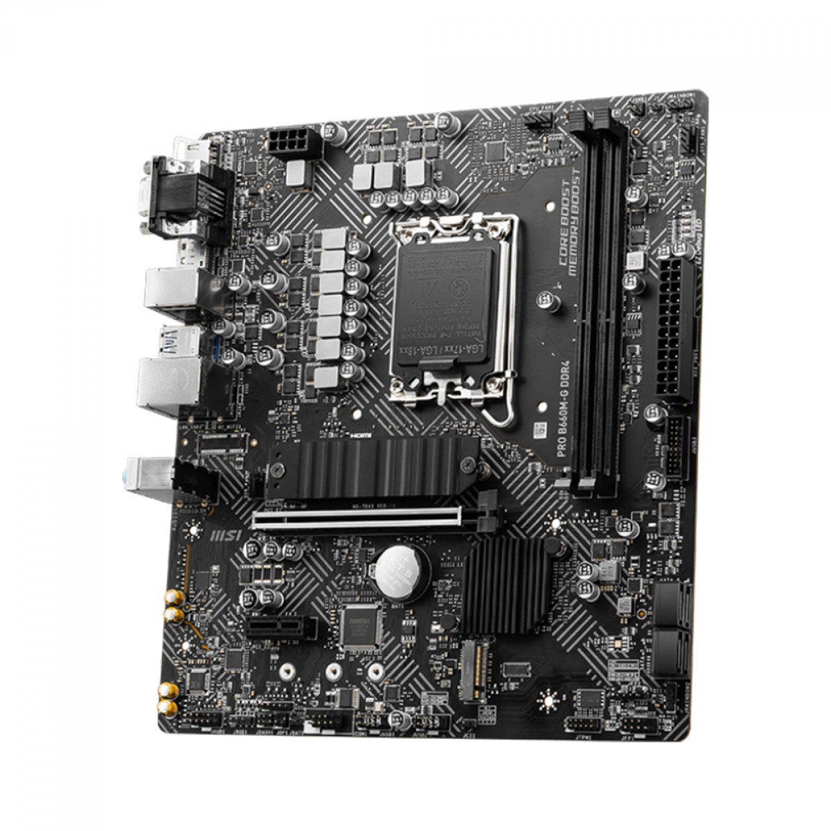 Placa Mãe MSI PRO B660M-G, Chipset B660, Intel LGA 1700, M-ATX, DDR4,  911-7D45-008