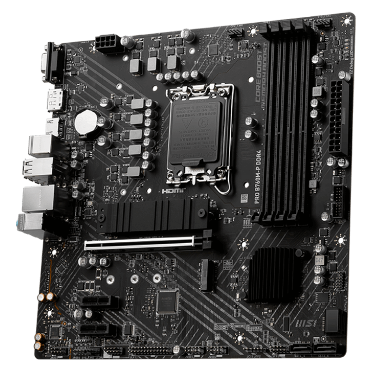 Placa Mãe MSI PRO B760M-P DDR4, Chipset B760, Intel LGA 1700, mATX, DDR4