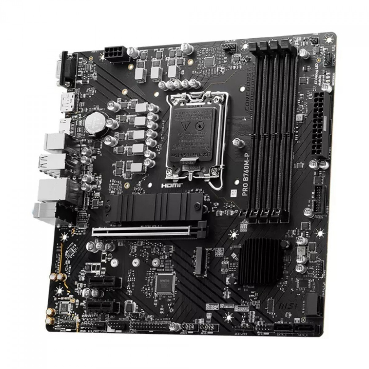 Placa Mãe MSI PRO B760M-P DDR5, Chipset B760, Intel LGA 1700, mATX