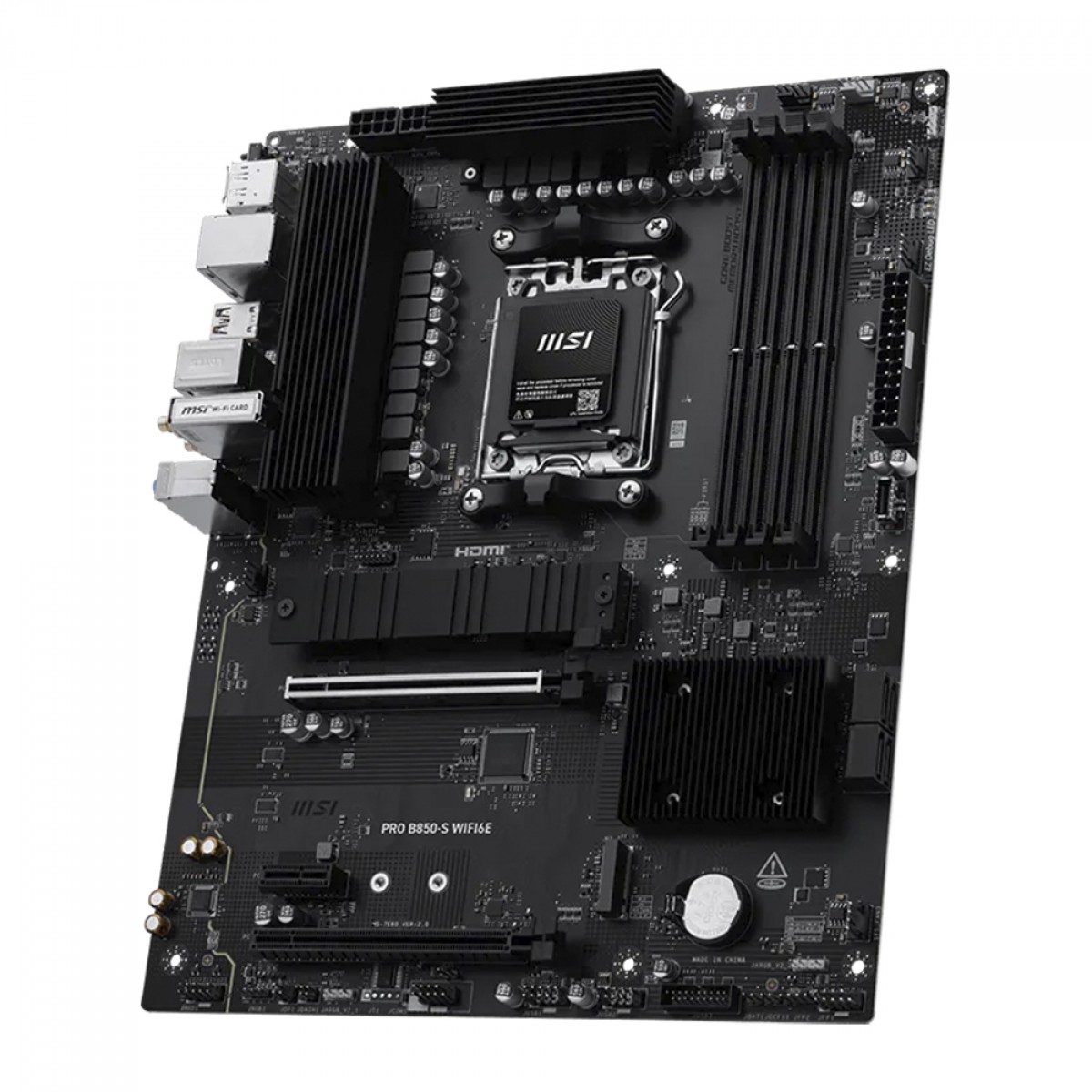 Placa Mãe MSI PRO B850-S WIFI6E, Chipset B850, AMD AM5, ATX, DDR5