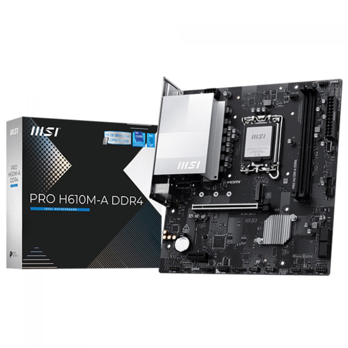 Placa Mãe MSI PRO H610M-A, Chipset H610, Intel LGA 1700, M-ATX, DDR4