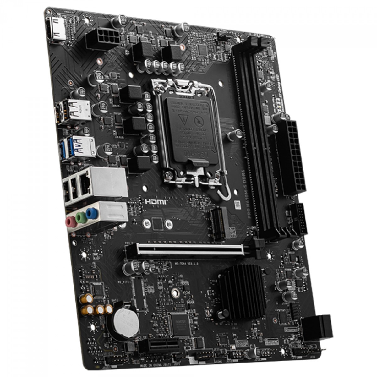 Placa Mãe MSI PRO H610M-S, Chipset H610, Intel LGA 1700, MATX, DDR4