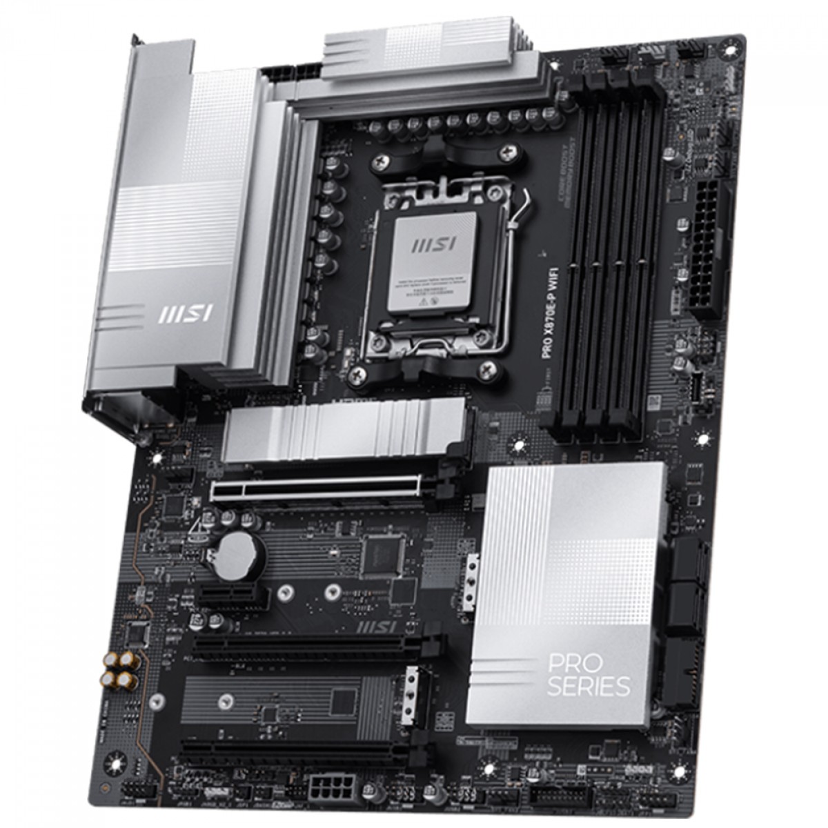 Placa Mãe MSI PRO X870E-P WiFi, Chipset X870E, AMD AM5, ATX, DDR5