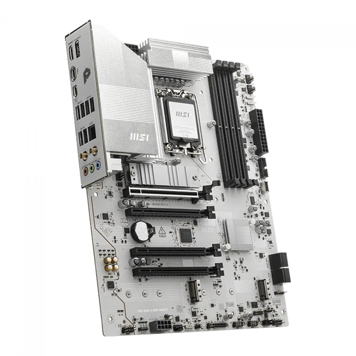 Placa Mãe MSI PRO Z890-S WIFI WHITE, Chipset Z890, Intel LGA 1851, ATX, DDR5, 911-7E54-003