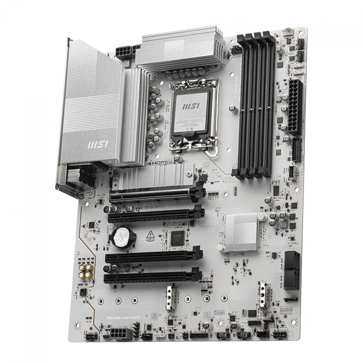 Placa Mãe MSI PRO Z890-S WIFI WHITE, Chipset Z890, Intel LGA 1851, ATX, DDR5, 911-7E54-003