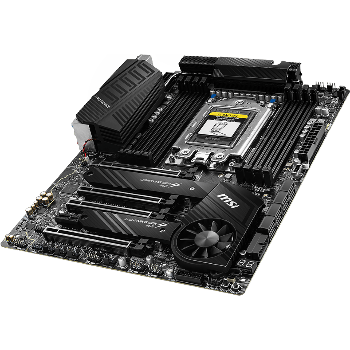Placa Mãe MSI TRX40 PRO Wifi, Chipset TRX40, Wi-Fi, AMD TRX4, ATX, DDR4