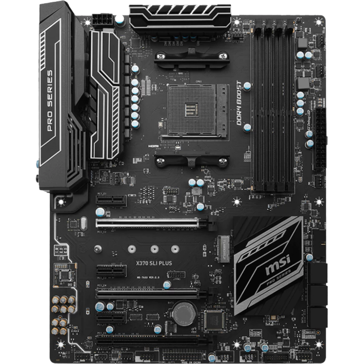 Placa Mãe MSI X370 SLI Plus, Chipset X370, AMD AM4, ATX, DDR4