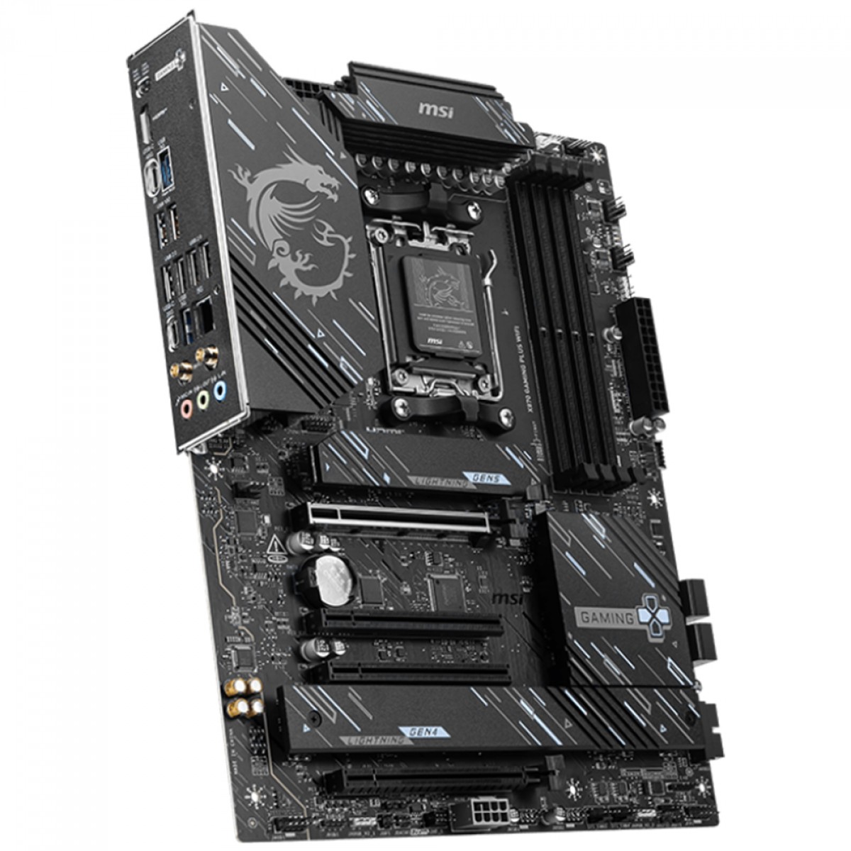 Placa Mãe MSI X870 Gaming PLUS WIFI, Chipset X870, AMD AM5, ATX, DDR5