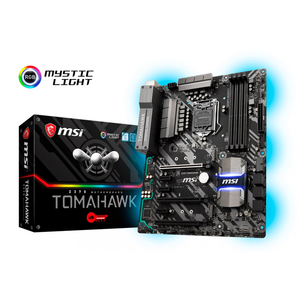 Placa Mãe MSI Z370 TOMAHAWK, Chipset Z370, Intel LGA 1151, ATX, DDR4