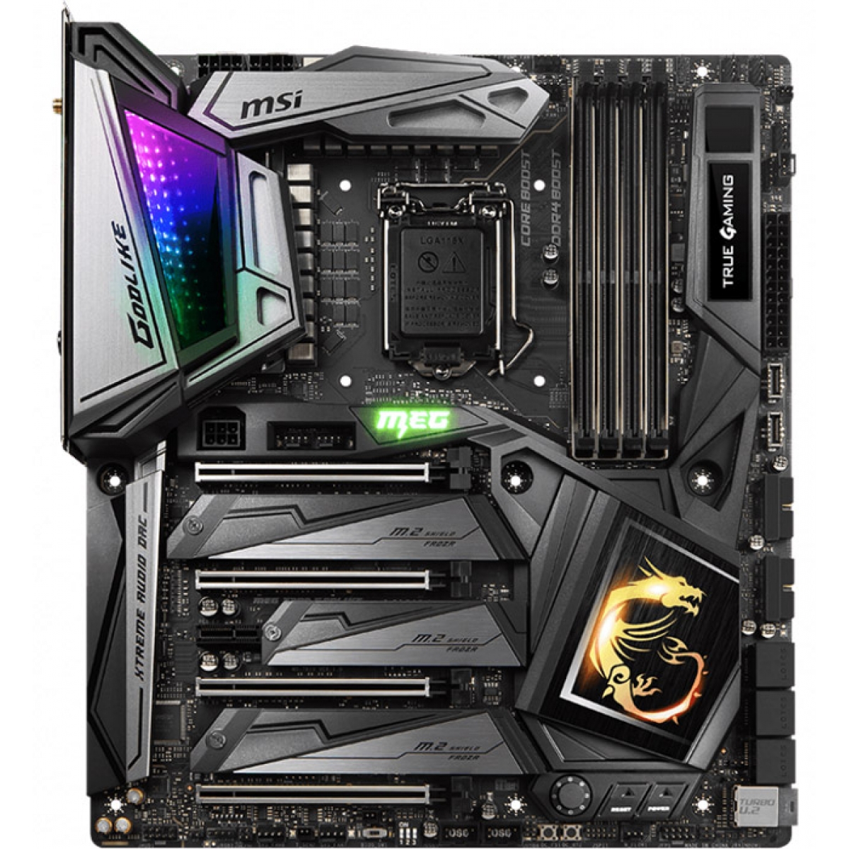 Placa Mãe MSI Z390 Meg Godlike Chipset Z390, Intel LGA 1151, ATX, DDR4