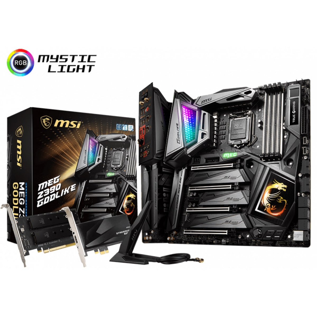 Placa Mãe MSI Z390 Meg Godlike Chipset Z390, Intel LGA 1151, ATX, DDR4