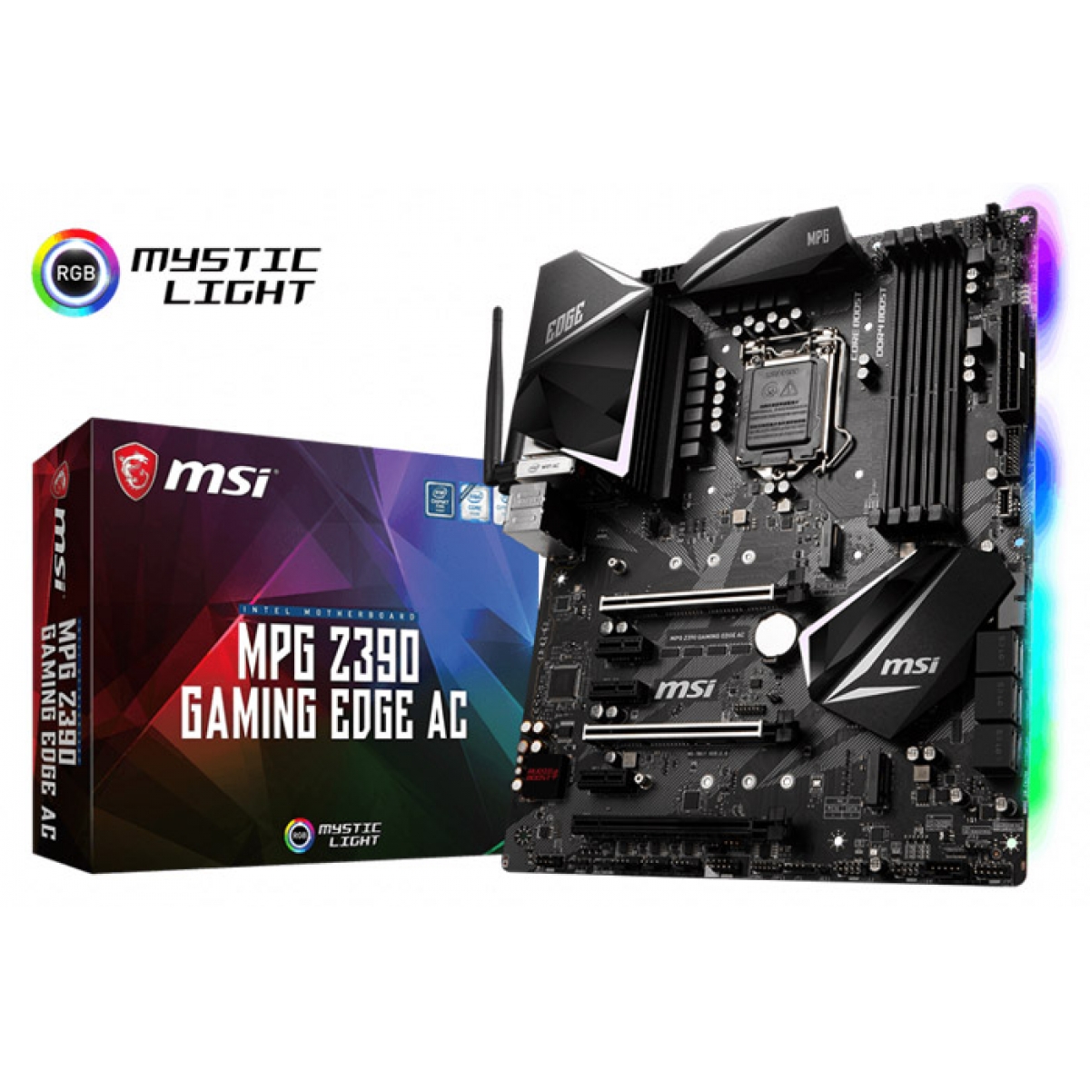 Placa Mãe MSI Z390 Mpg Gaming Edge Ac, Chipset Z390, Intel LGA 1151, ATX, DDR4