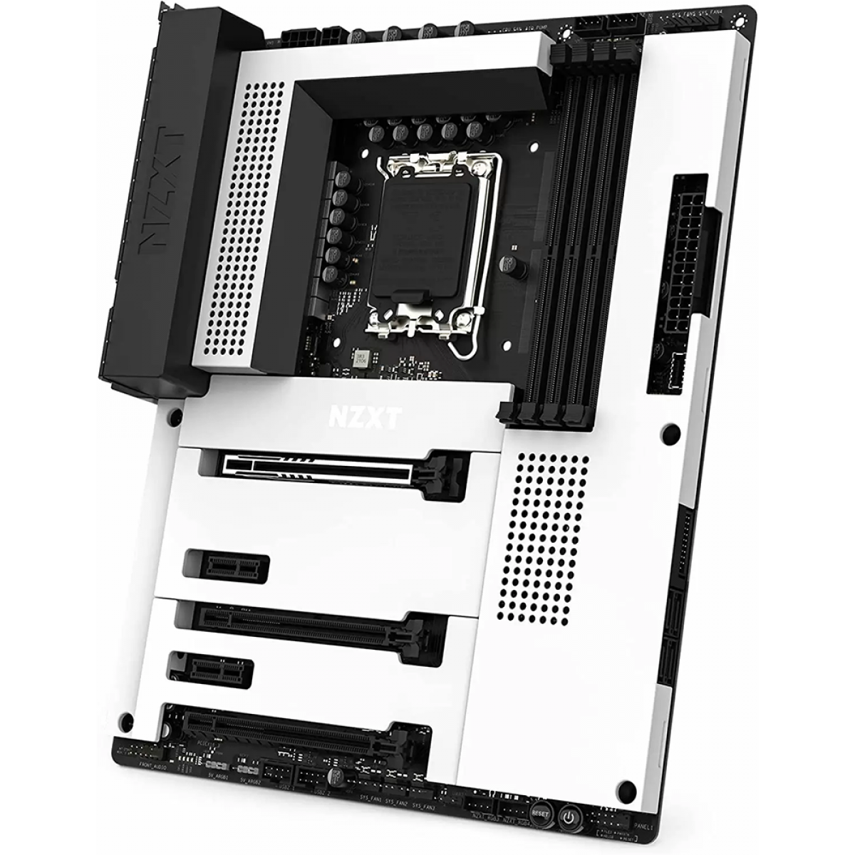 Placa Mãe NZXT Z790 N7 WIFI, White, Chipset Z790, Intel LGA 1700, ATX, DDR5, N7-Z79XT-W1