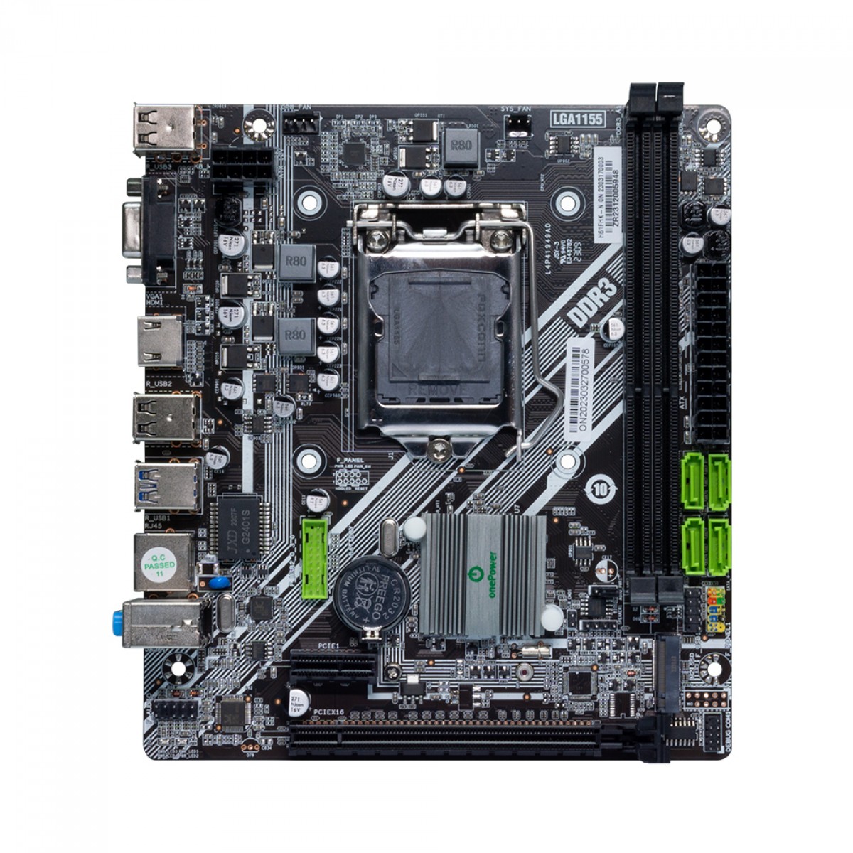 Placa Mãe OnePower H61, Chipset H61, Intel, mATX, DDR3, LGA 1155 ...