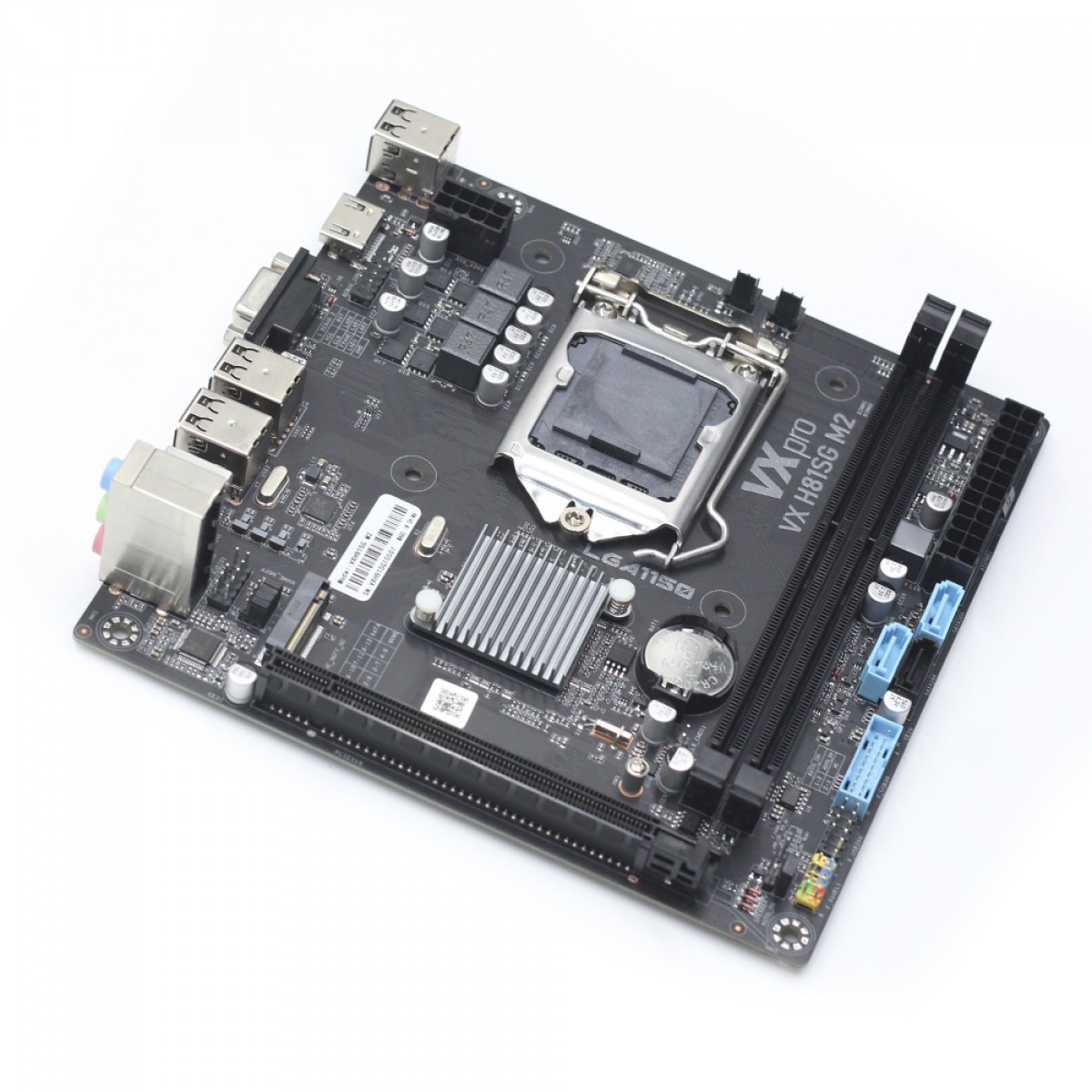 Placa Mãe VXpro VX H81SG M2, Chipset H81, Intel LGA 1150, Mini ITX, DDR3