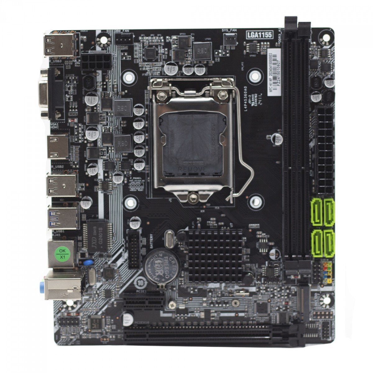 Placa Mãe WPC, Chipset H61, Intel LGA 1155, MATX, DDR3