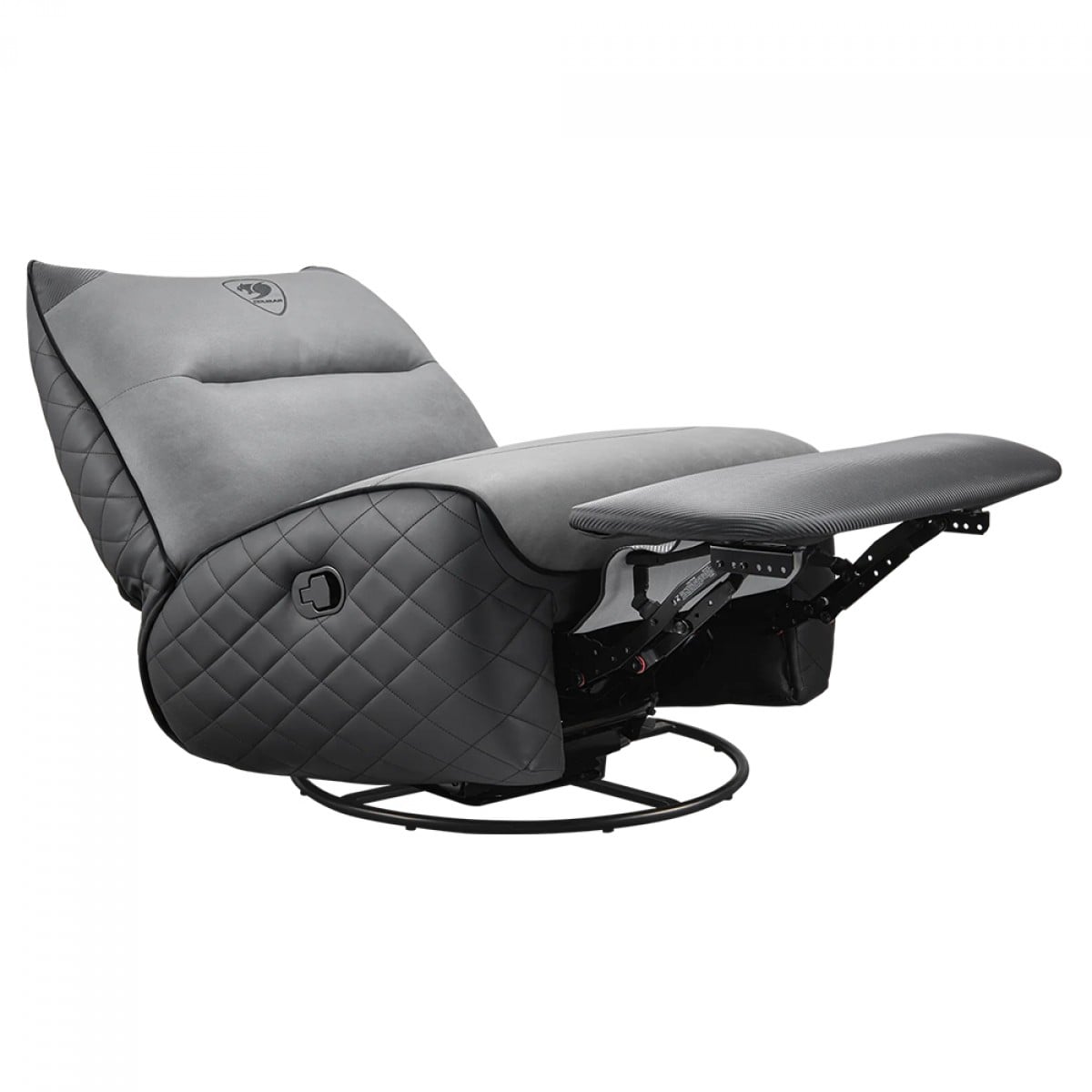 Poltrona Gamer Cougar Overlord Neo, Reclinável, Couro Sintético, Preto e Cinza, 3MOLNGRB.0001