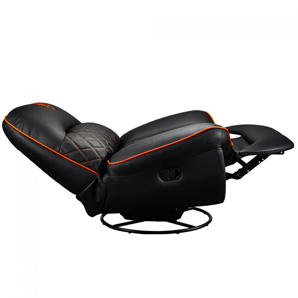 Poltrona Gamer Cougar Overlord, Reclinável, Couro Sintético, Preto e Laranja, 3MOVLORB.0001