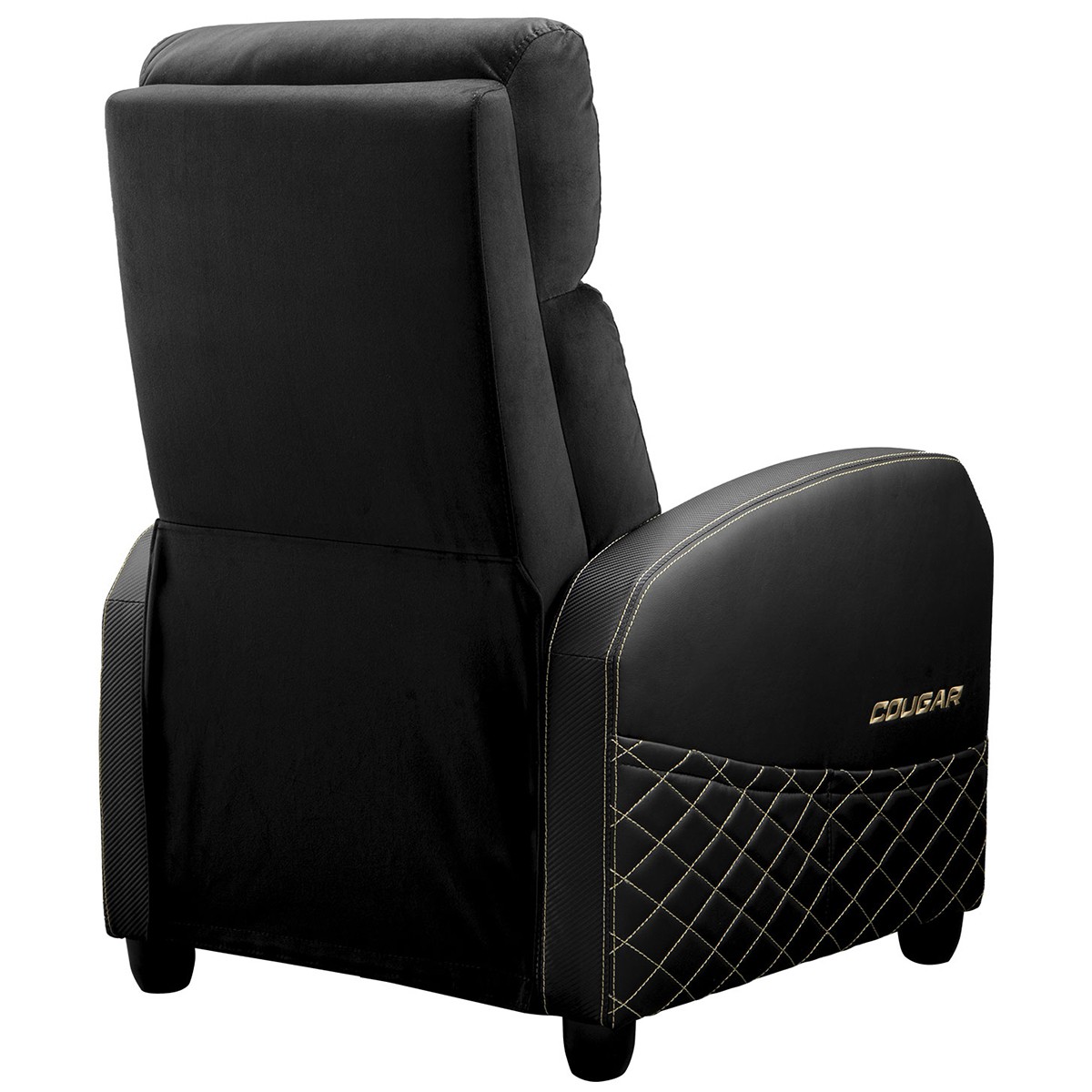 Poltrona Gamer Cougar Ranger Elite Gold, Reclinável, Tecido, Preto e Dourado, CGR-RAE-GLB