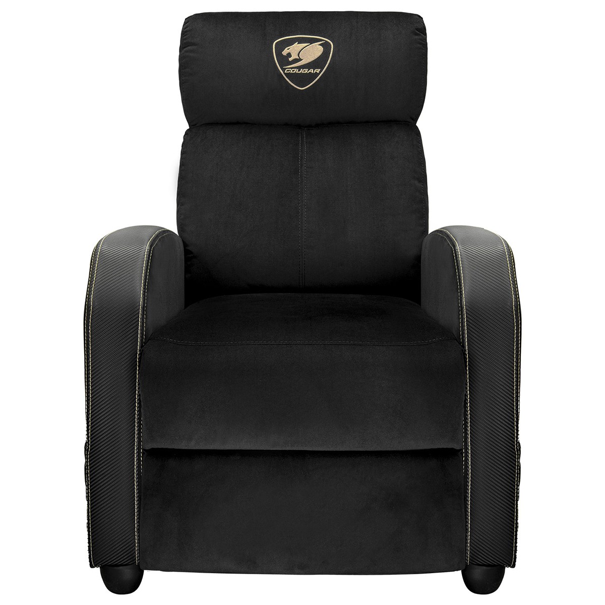Poltrona Gamer Cougar Ranger Elite Gold, Reclinável, Tecido, Preto e Dourado, CGR-RAE-GLB