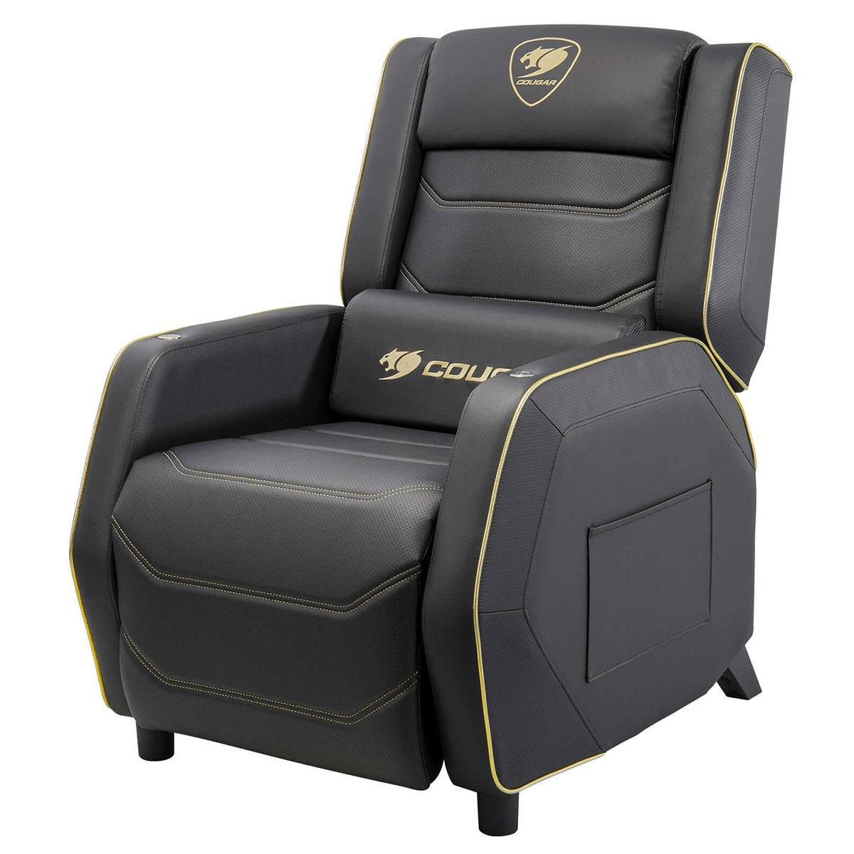 Poltrona Gamer Cougar Ranger Pro Royal, Reclinável, Porta de Carregamento USB-C, Preto/Amarelo, 3MRGPGLB.0001