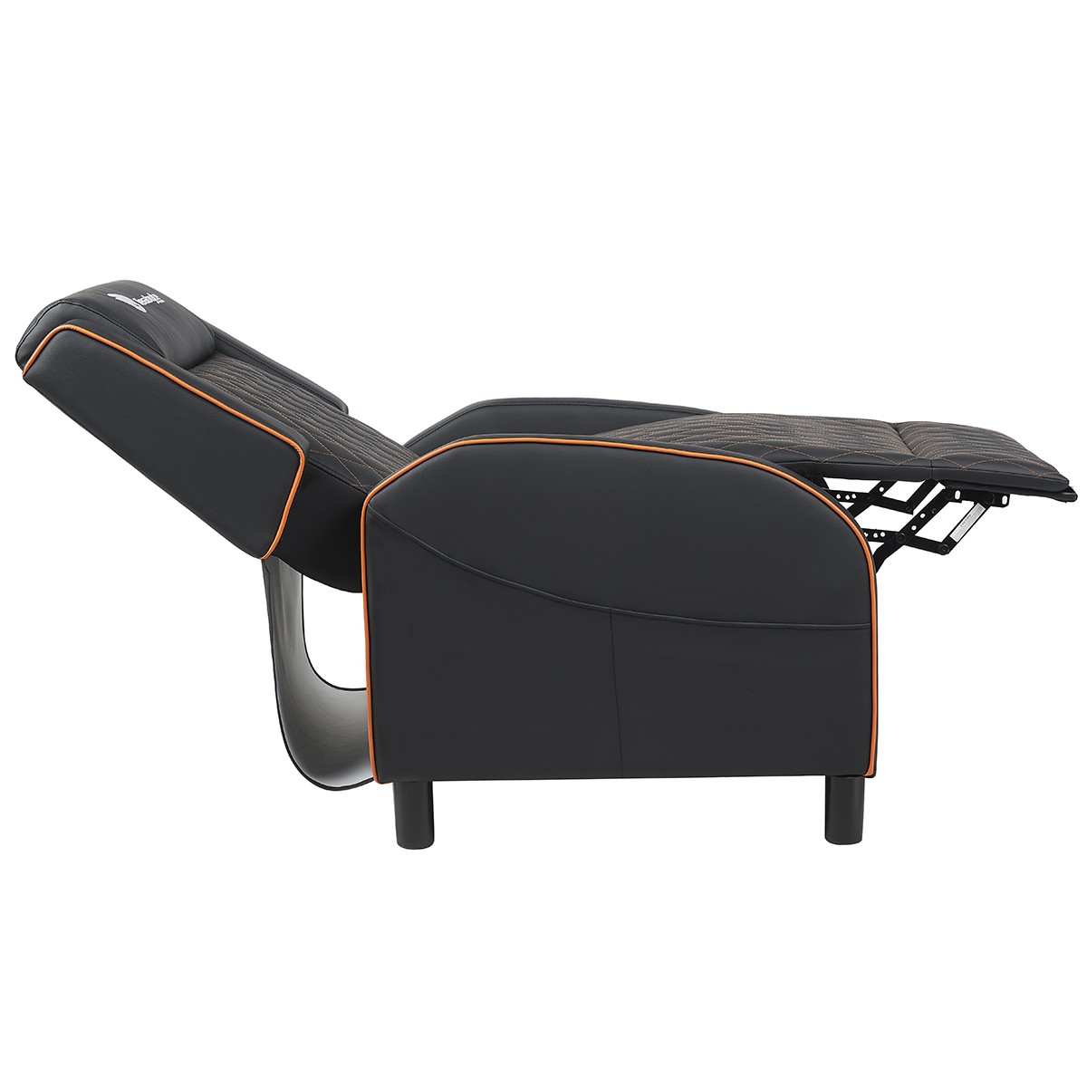 Poltrona Gamer Terabyte Hydra, Reclinável, Couro Sintético, Preta e Laranja, TR-PT-HYRBOF
