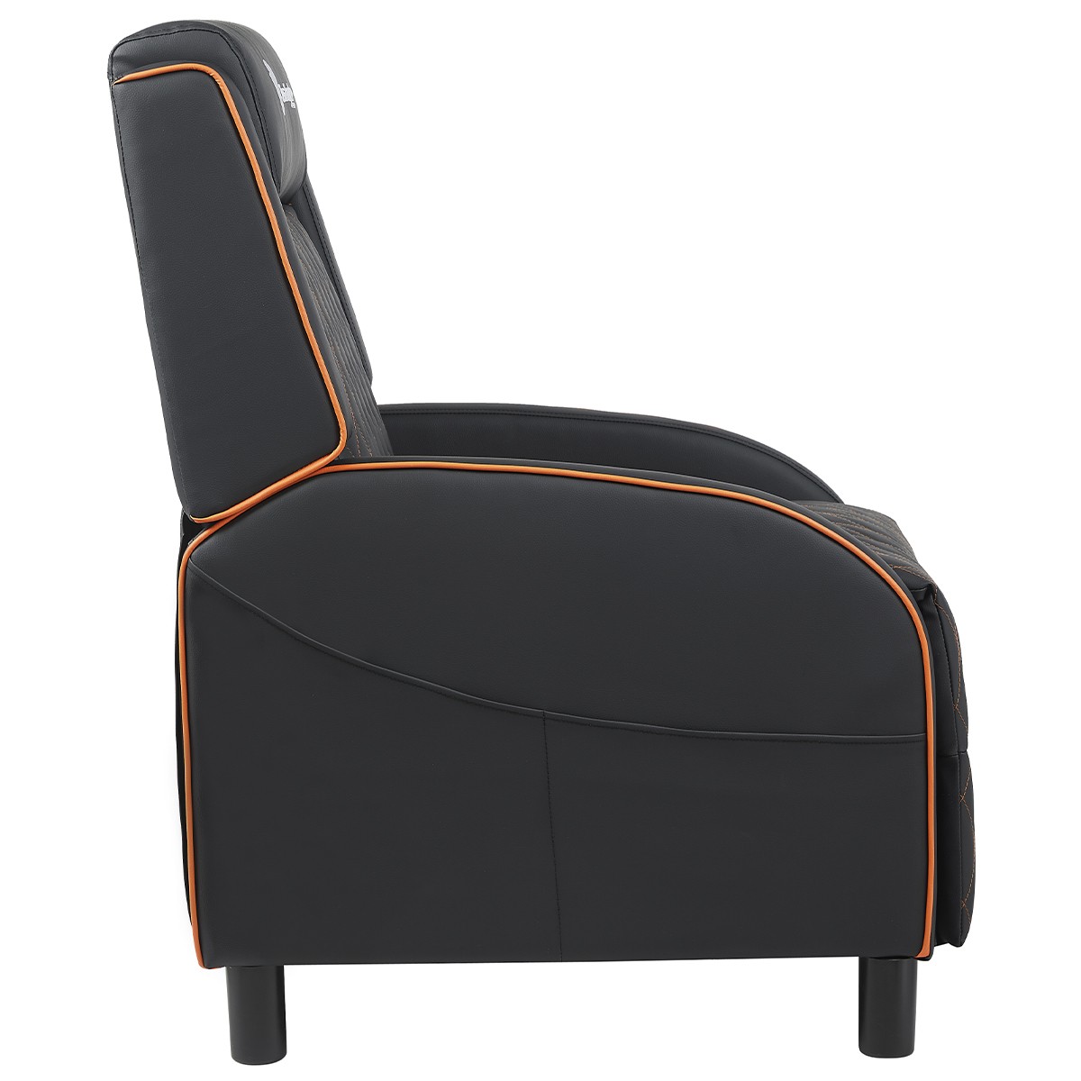 Poltrona Gamer Terabyte Hydra, Reclinável, Couro Sintético, Preta e Laranja, TR-PT-HYRBOF