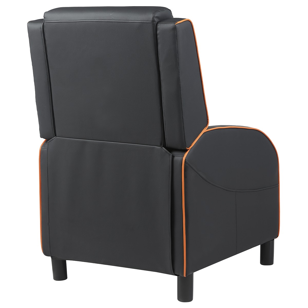 Poltrona Gamer Terabyte Hydra, Reclinável, Couro Sintético, Preta e Laranja, TR-PT-HYRBOF
