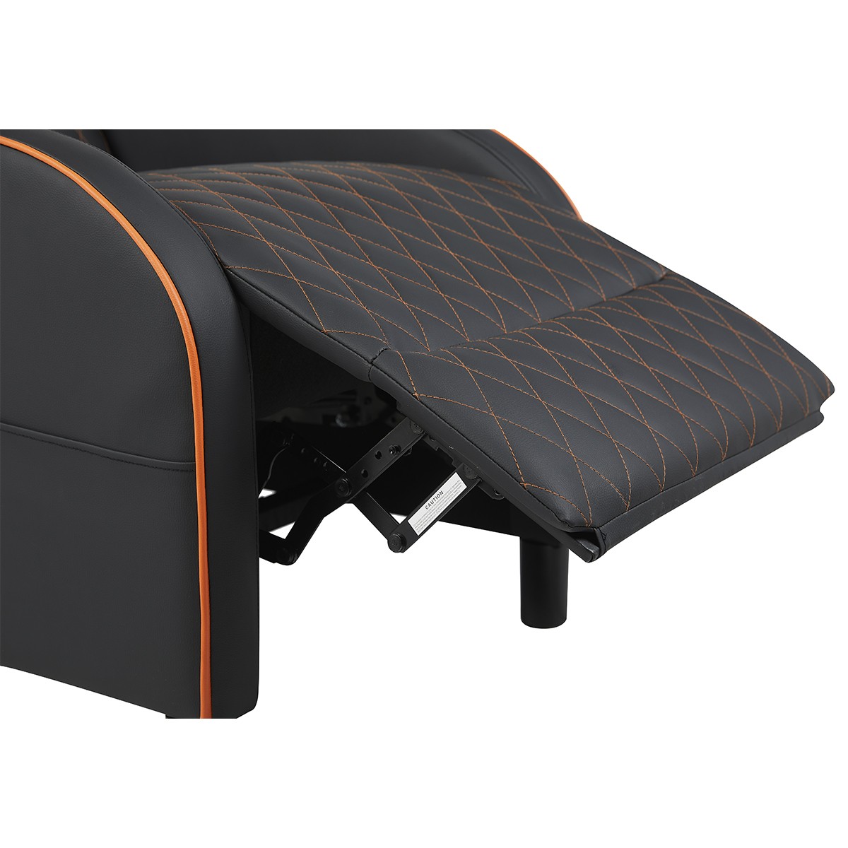 Poltrona Gamer Terabyte Hydra, Reclinável, Couro Sintético, Preta e Laranja, TR-PT-HYRBOF