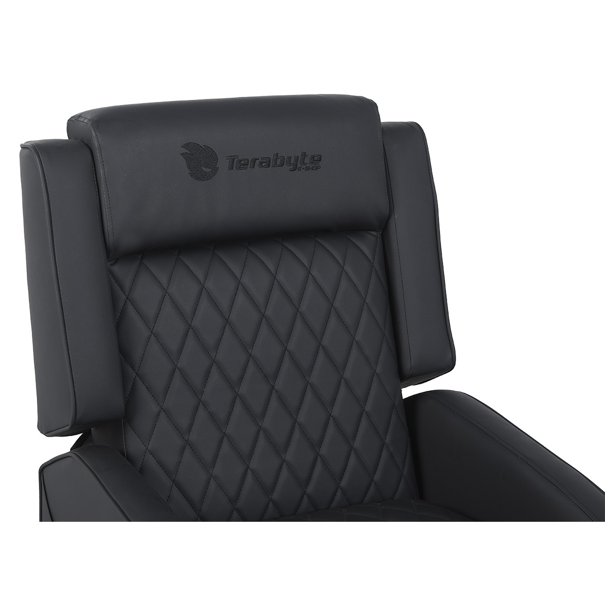 Poltrona Gamer Terabyte Hydra, Reclinável, Couro Sintético, Preta, TR-PT-HYRB