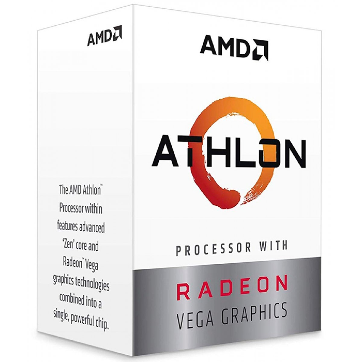 Processador AMD Athlon 240GE 3.5GHz, 2-Core 4-Thread, AM4, YD240GC6FBBOX