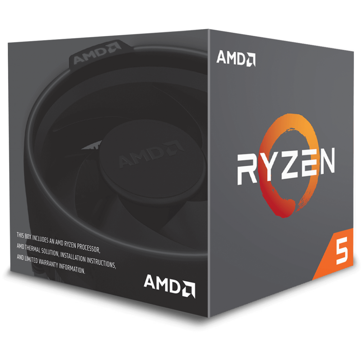 Processador AMD Ryzen 5 2600X 3.6GHz (4.25GHz Turbo) 6-Cores 12-Threads, Cooler Wraith Spire, YD260XBCAFBOX, S/ Video