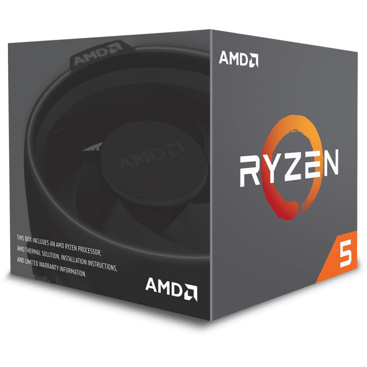 Processador AMD Ryzen 5 2600X 3.6GHz (4.25GHz Turbo), 6-Cores 12-Threads, Cooler Wraith Spire, AM4, YD260XBCAFBOX, S/ Video