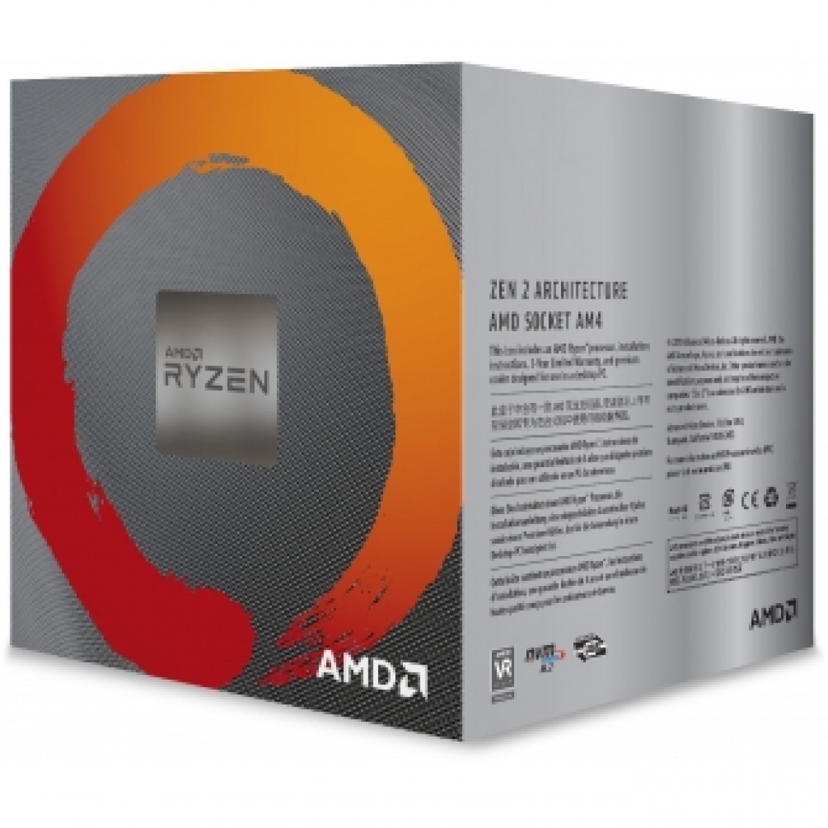 Processador AMD Ryzen 5 3600x 3.8ghz (4.4ghz Turbo), 6-cores 12-threads, Cooler Wraith Spire, AM4, YD360XBBAFBOX, S/ Video