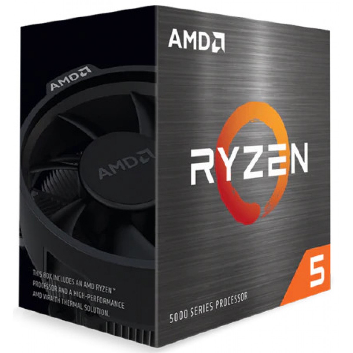 Processador AMD Ryzen 5 5600X 3.7GHz (4.6GHz Turbo), 6-Cores 12-Threads, Cooler Wraith Stealth, AM4, 100-100000065BOX - Open Box