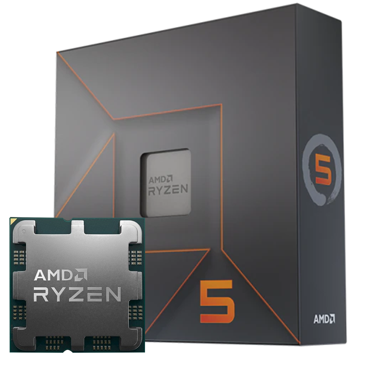 Processador AMD Ryzen 5 7600X 4.7GHz (5.3GHz Turbo), 6-Cores 12-Threads ...